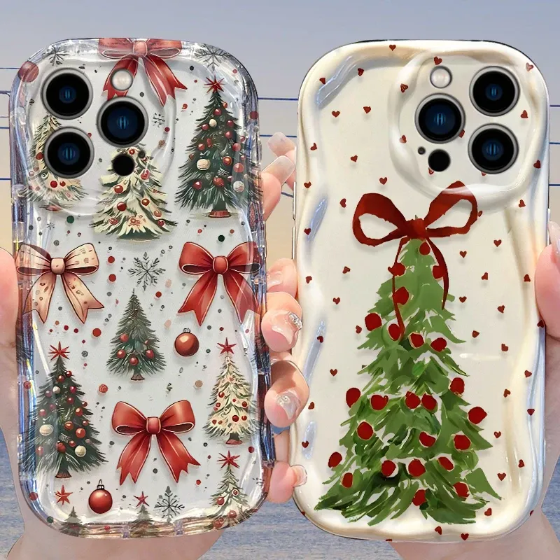 Oil Painting Christmas Tree iPhone Case 1