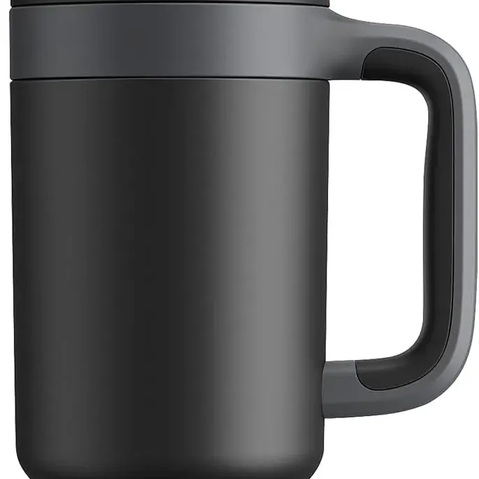40 oz Tumbler with Handle, 2-in-1 Straw and Sip Lid, Leakproof, Dishwasher Safe, Insulated Stainless Steel Travel Coffee Mug, Keeps Cold 34 Hours, Fits Car Cup Holder 1