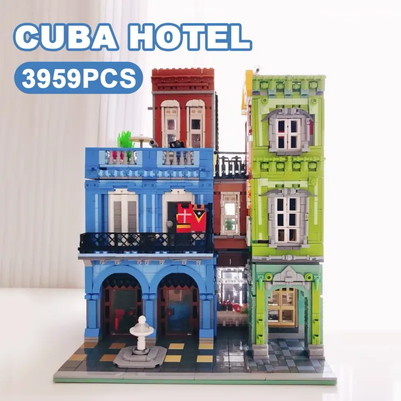 Cuba Hotel Architecture Building Blocks Set 2