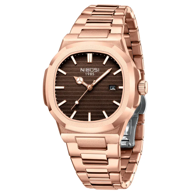 NIBOSI Men's Military Stainless Steel Watch 1