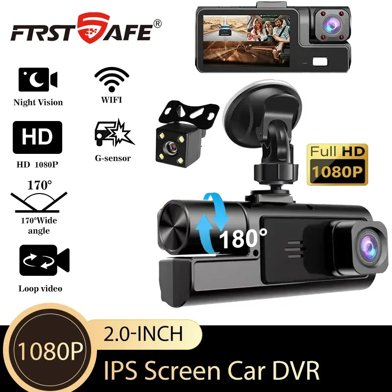 3CH Dash Cam with Night Vision & Parking Monitor 1