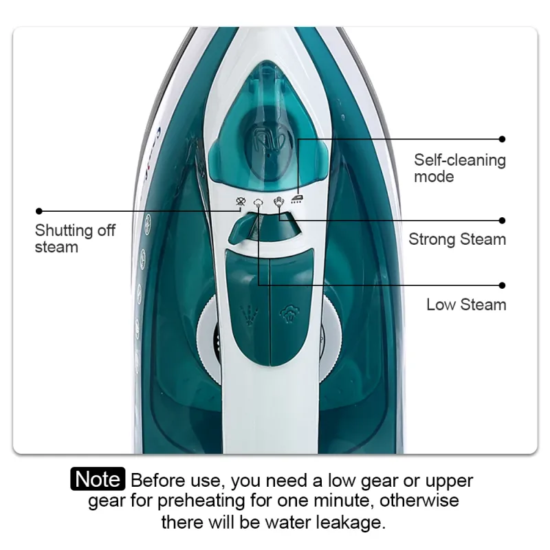 Portable Mini Steam Iron with Ceramic Soleplate 6