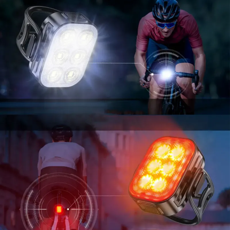 Q5 Bike Headlight & Taillight Set 4
