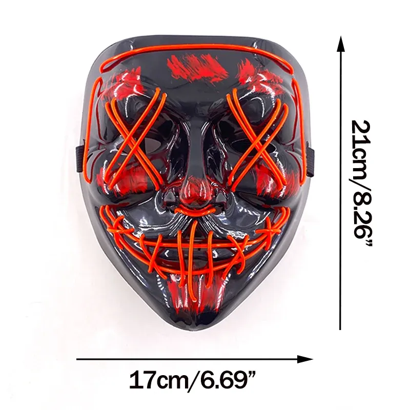 Wireless Neon LED Purge Glow Mask 4