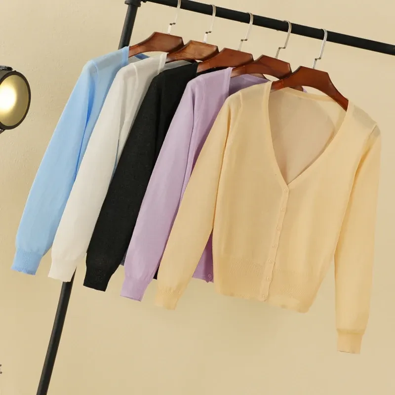 Women's Cropped Korean Cardigan 2