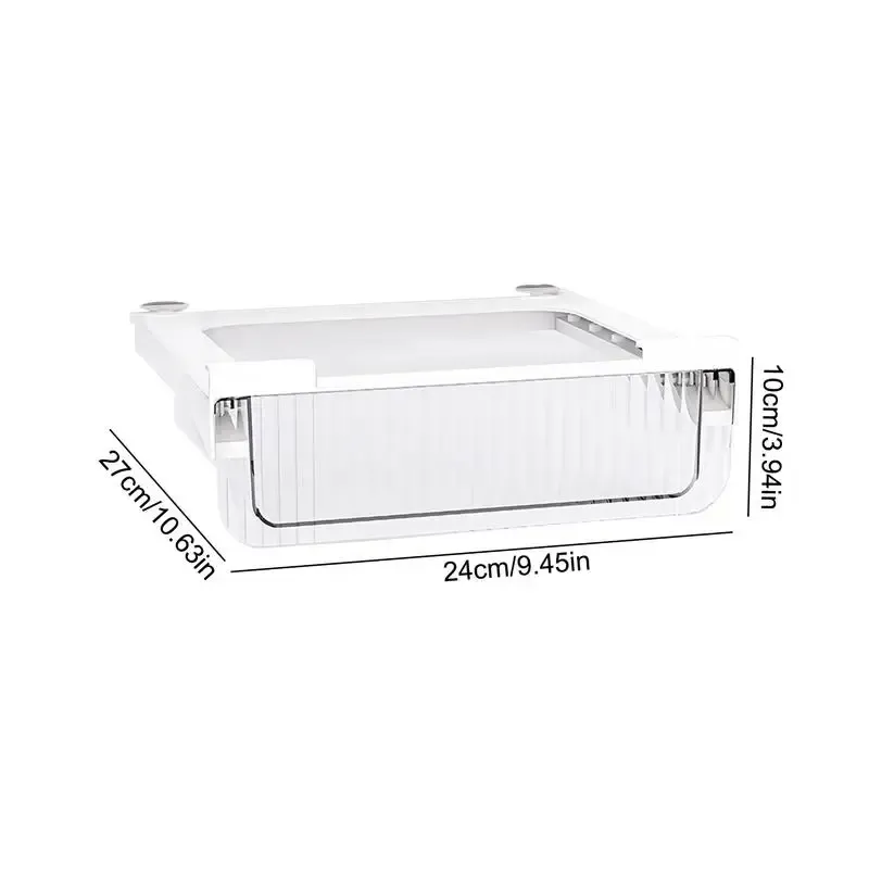 Clear Stackable Fridge Organizer Bins 6
