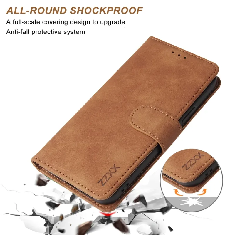 ZZXX Magnetic Flip Leather Wallet Case 6