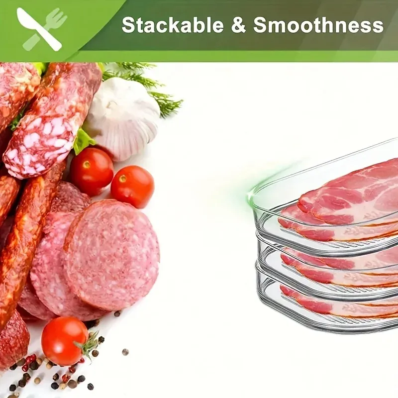 3-Layer Clear Meat Storage Containers 3