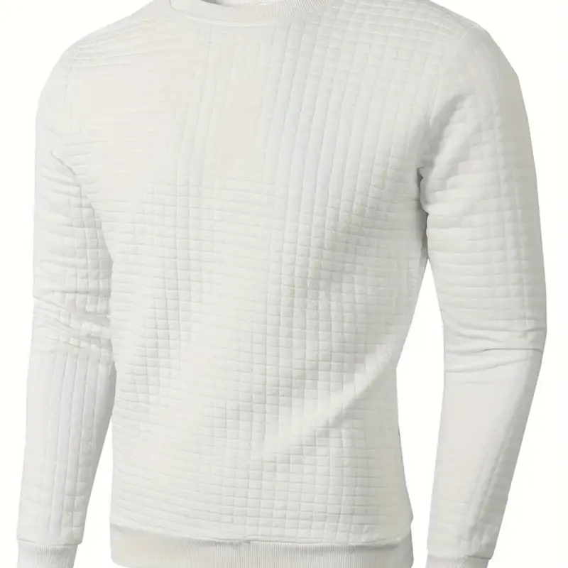 Men's Knitted Jacquard Crew Sweater 3