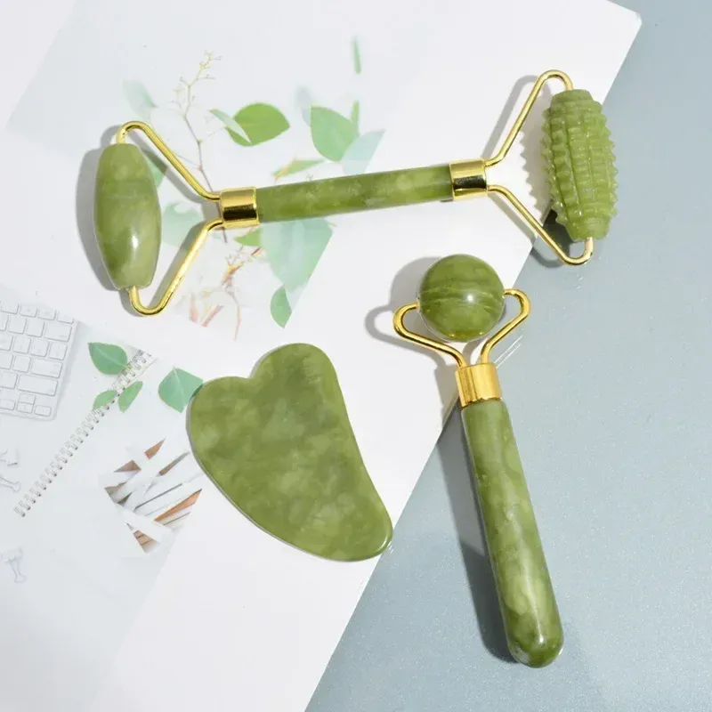 Jade Roller & Gua Sha Massage Set 5