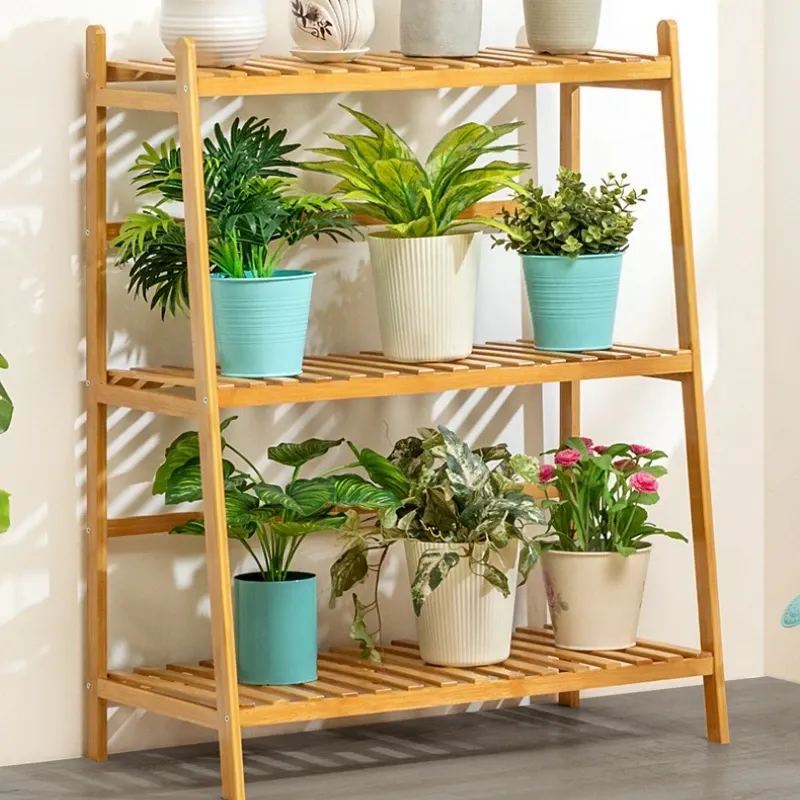 Bamboo Multi-Tier Plant Stand 5