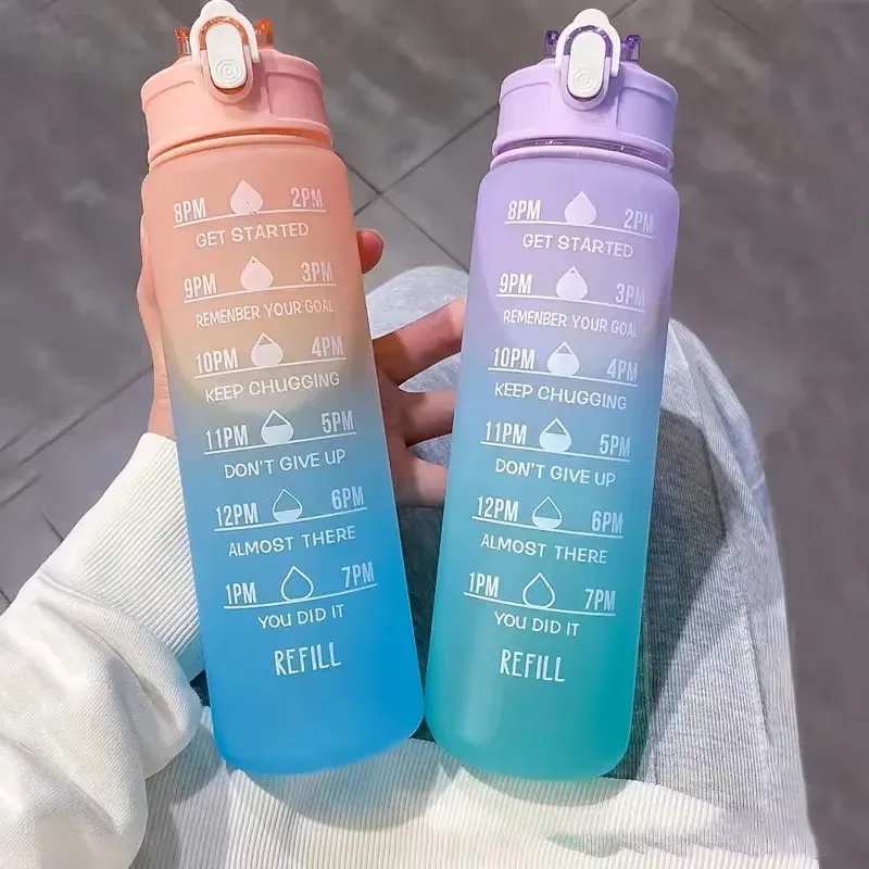 700ml Rainbow Sports Straw Water Bottle 6