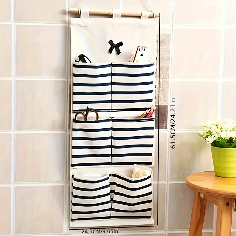 Linen Multi-Pocket Hanging Organizer 4