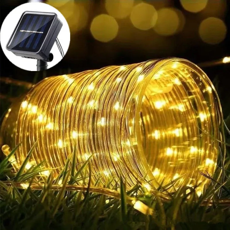Solar LED Rope Lights - Waterproof 8 Modes 4