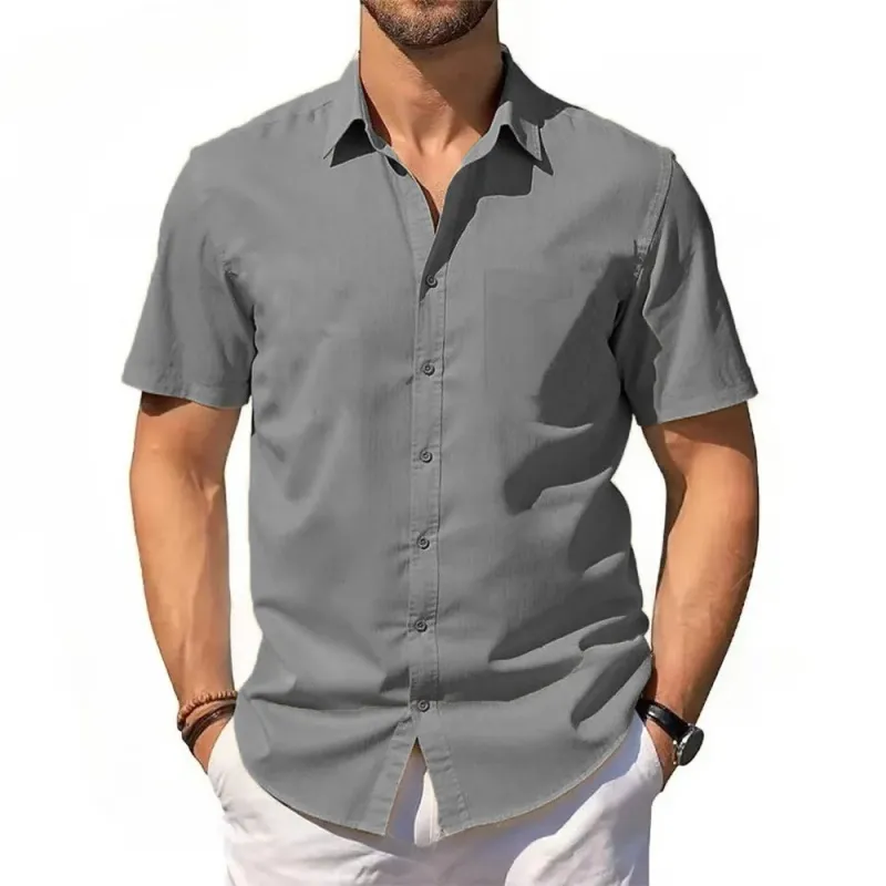 Cotton Linen Hawaiian Shirt 3