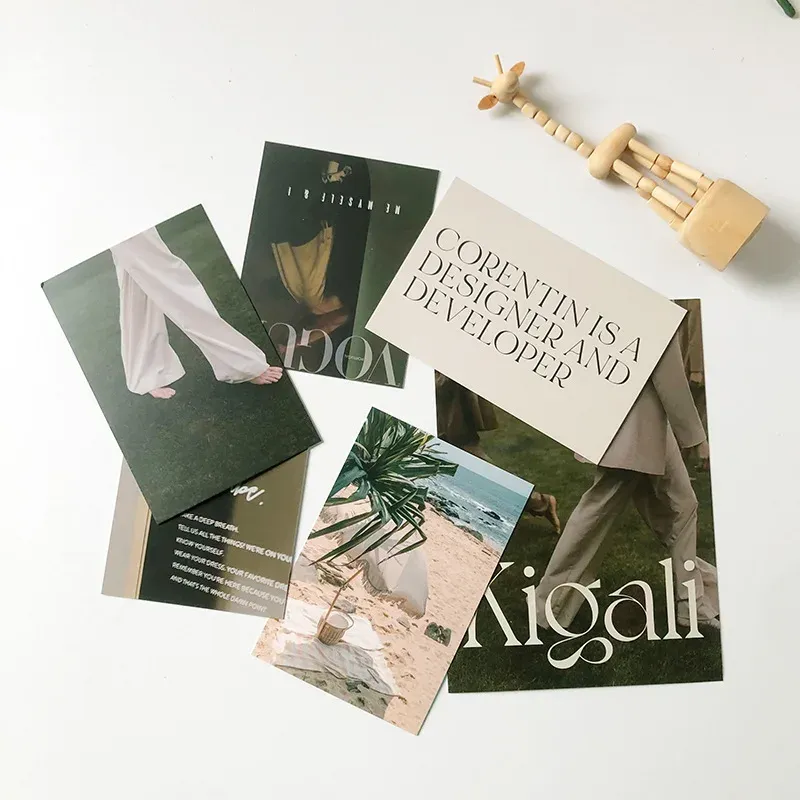 Vintage Aesthetic Postcard Wall Collage Kit 3