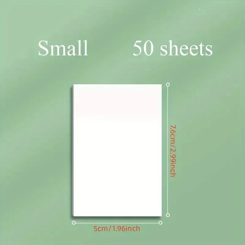 Transparent Waterproof Sticky Memo Pad (50 Sheets) 2