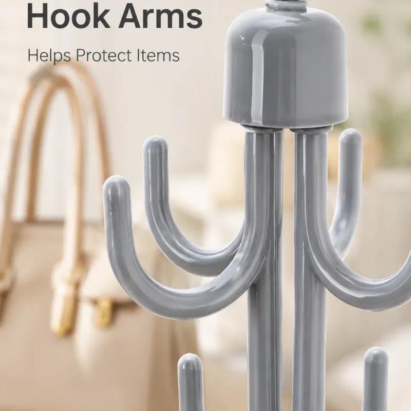 360° Rotating 4-Claw Closet Hook Hanger 6