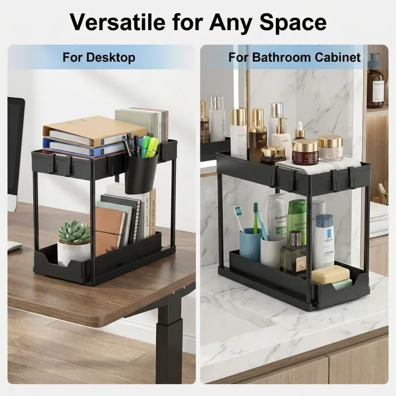 2-Tier Under Sink Sliding Organizer 2
