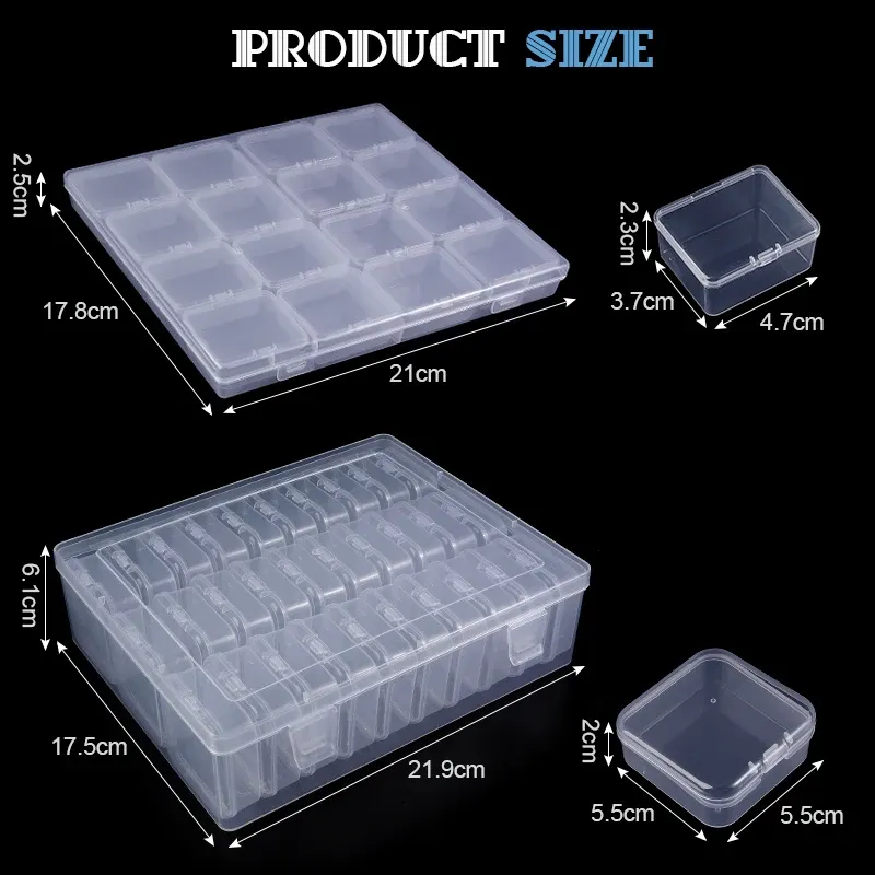 30Pcs Clear Bead Storage Box 2