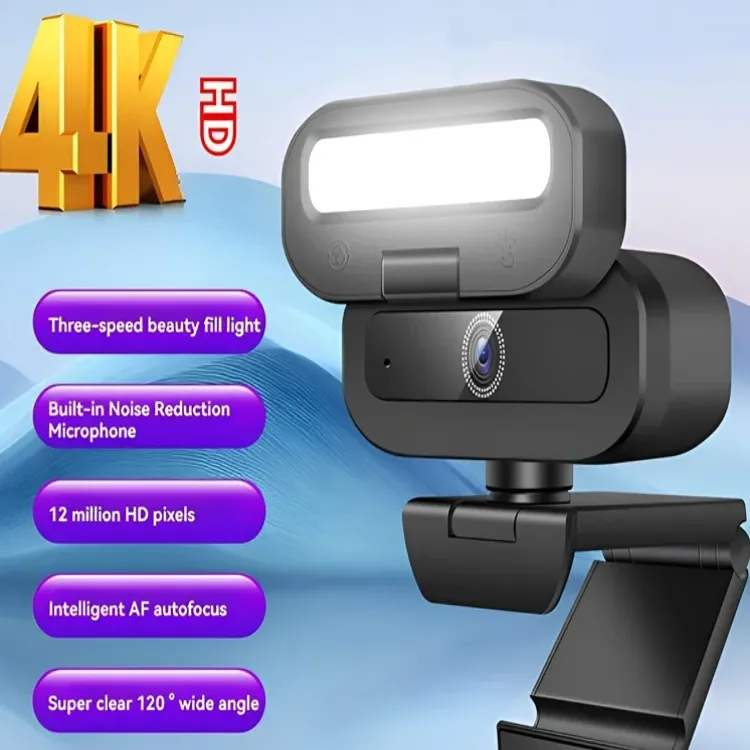 Lenovo 4K Webcam with Fill Light 2