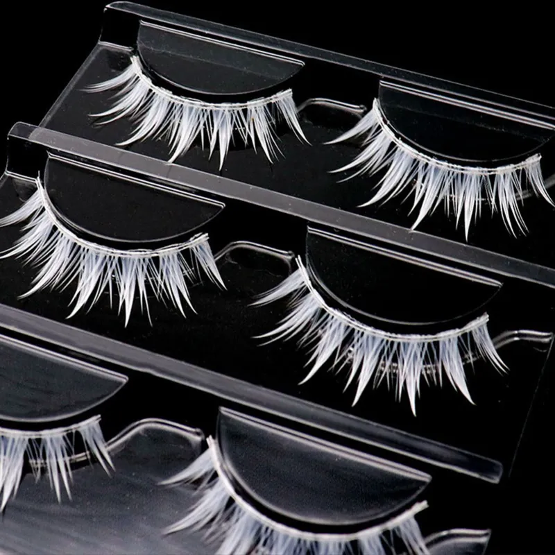 White Cosplay False Eyelashes 3