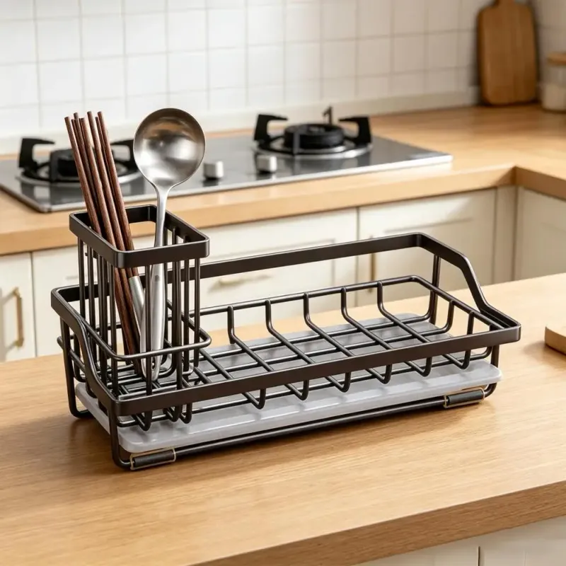 Stainless Steel Sink Sponge Holder 1