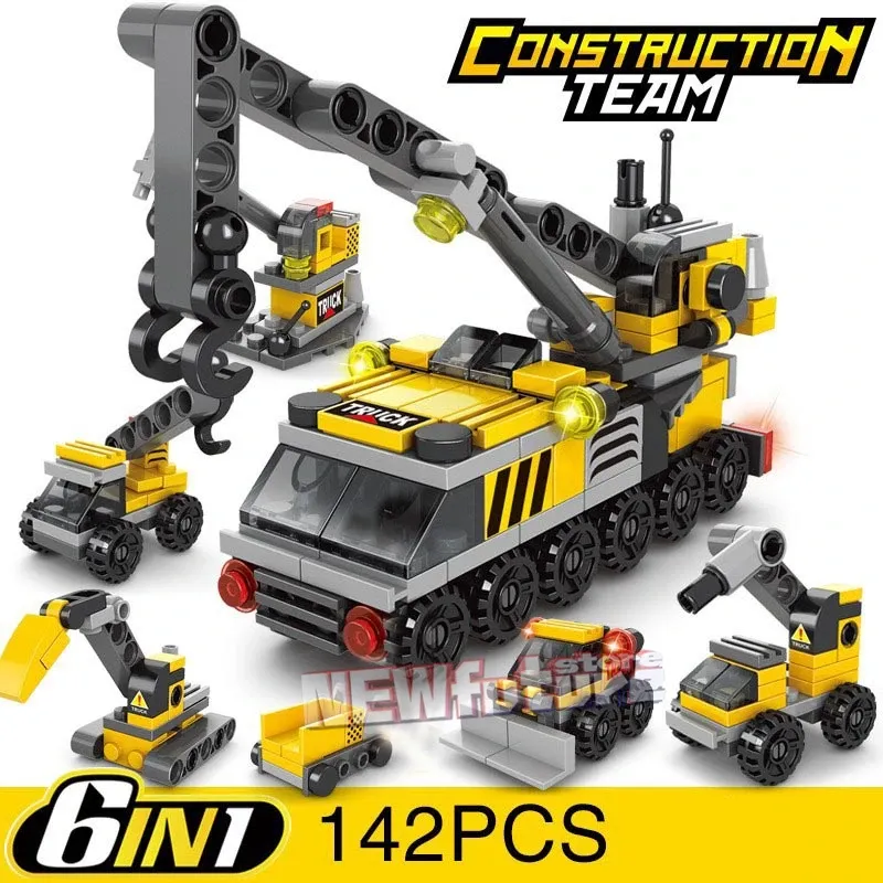 City Vehicle Building Blocks Set 6
