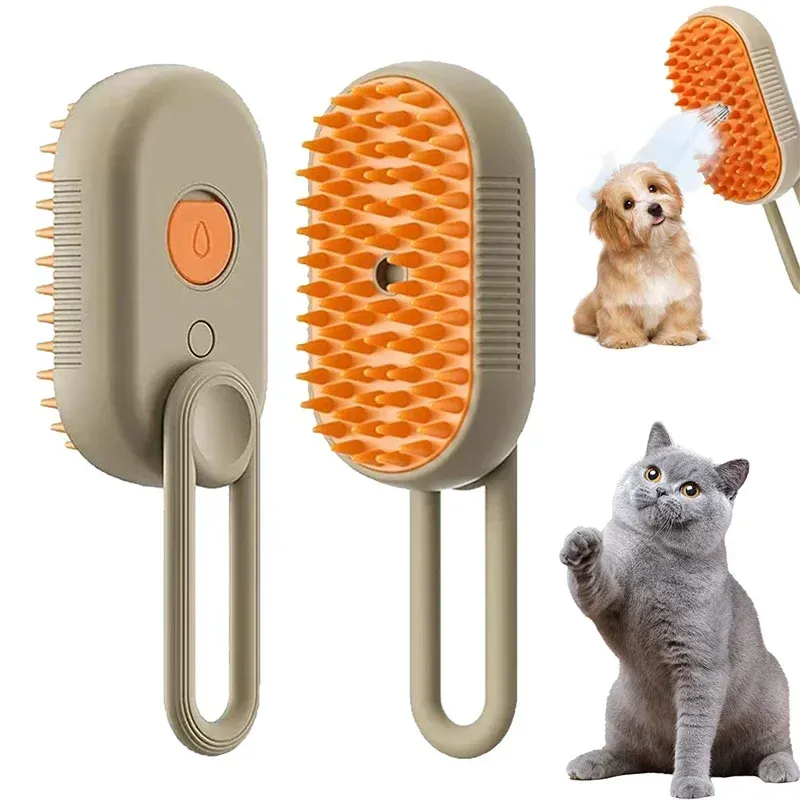 Pet Steam Spray Massage Bath Brush 1