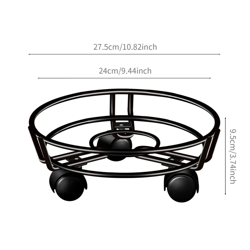 Black Metal Plant Stand Heavy Duty 2