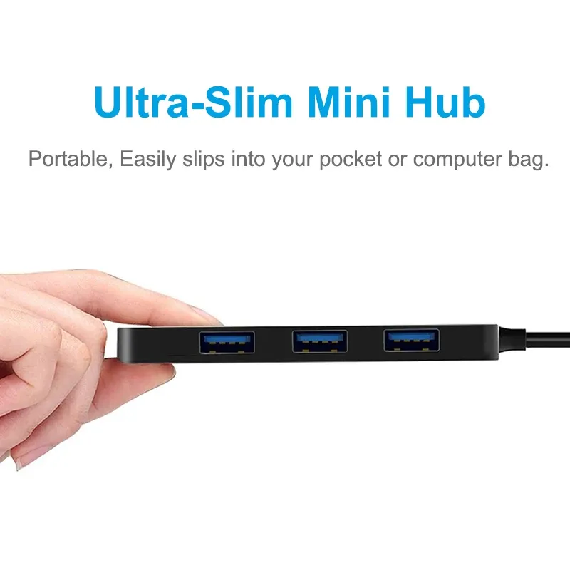 4-Port USB C Hub with OTG 4