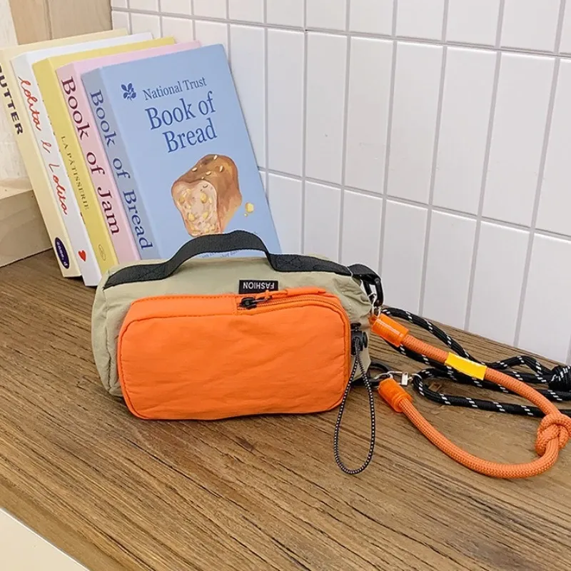 Color Block Nylon Crossbody Bag 3