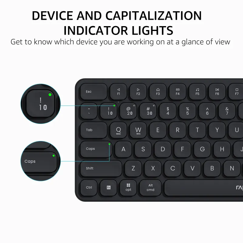 Rapoo 9010M Multi-Device Wireless Combo 4