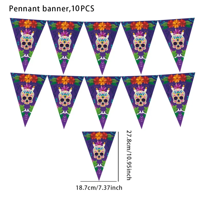 Vintage Skull Halloween Banner 3