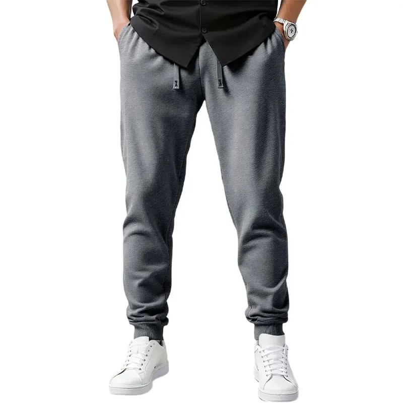 Men's Solid Color Sports Pants 2