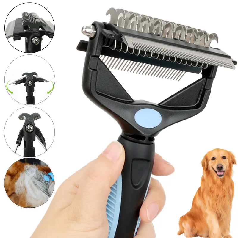 3-in-1 Pet Deshedding Brush & Comb 1