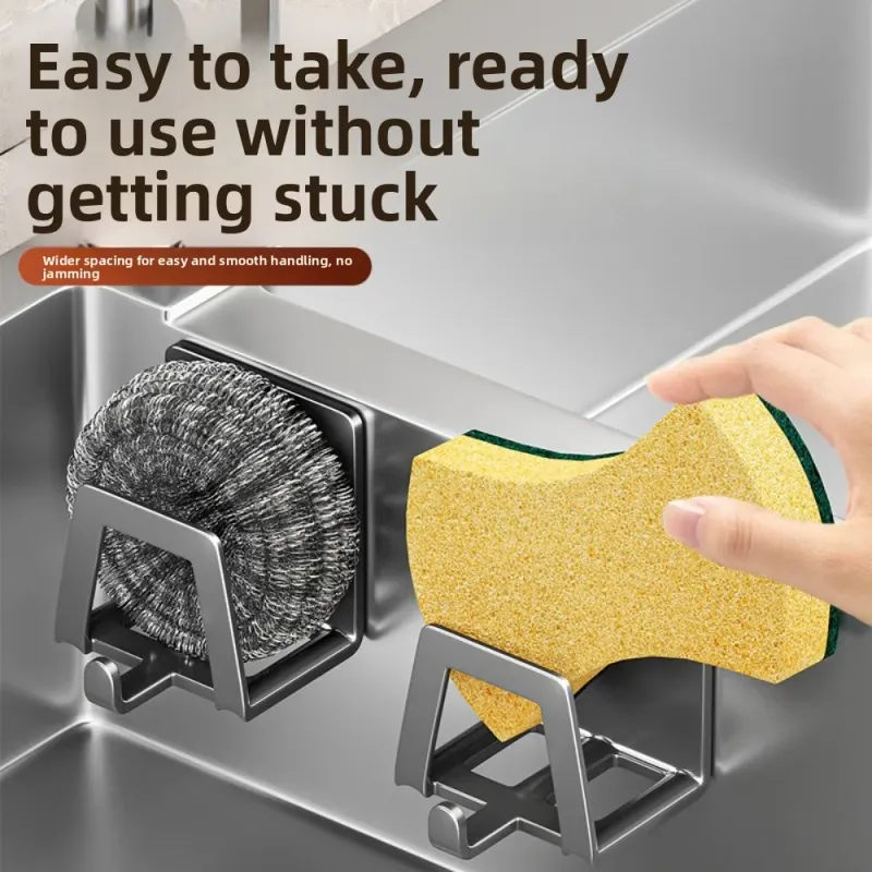 Stainless Steel Self-Adhesive Sink Caddy 5