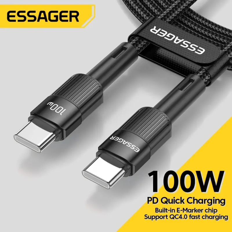 Essager 100W USB-C to USB-C PD Cable 1