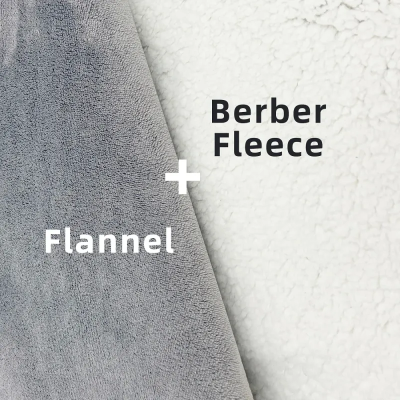12V Heated Car Blanket Flannel Sherpa 5