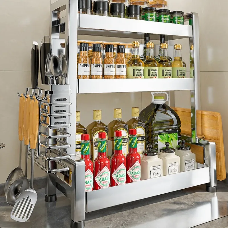Multi-Tier Stainless Steel Spice Rack 5