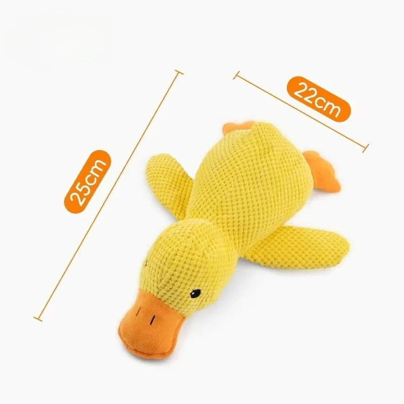 Plush Squeaky Duck Dog Chew Toy 4