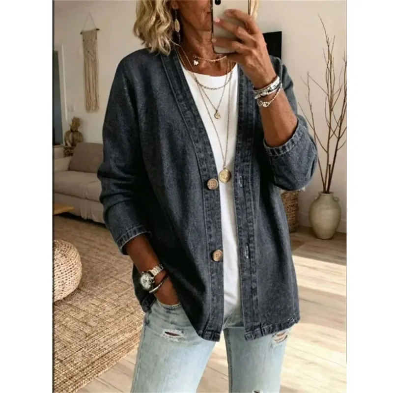 Women's Casual Denim Cardigan Jacket 5