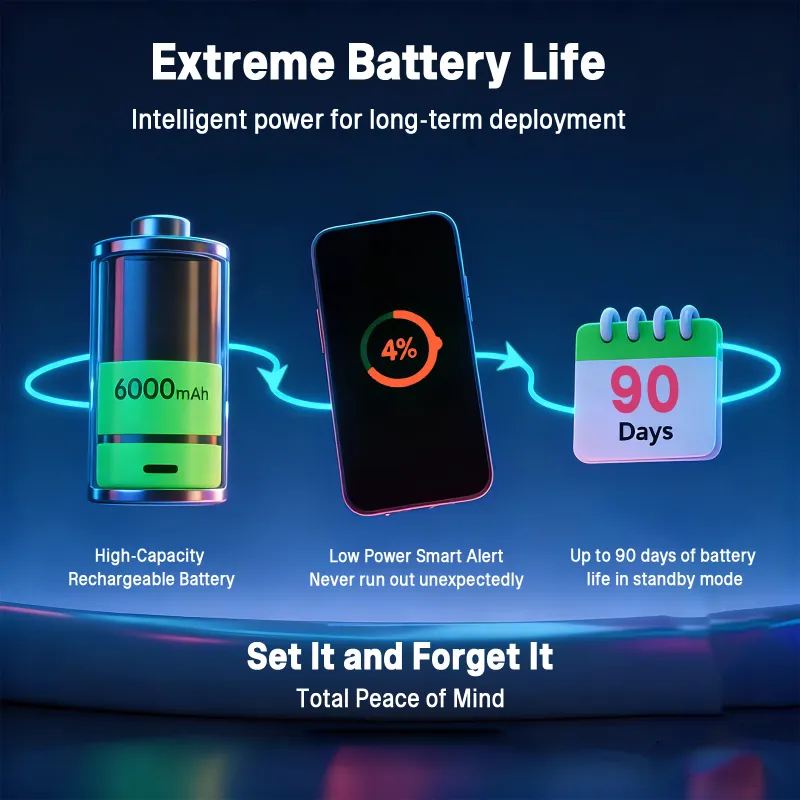 4G+2G GPS Tracker 6000mAh 90-Day 6