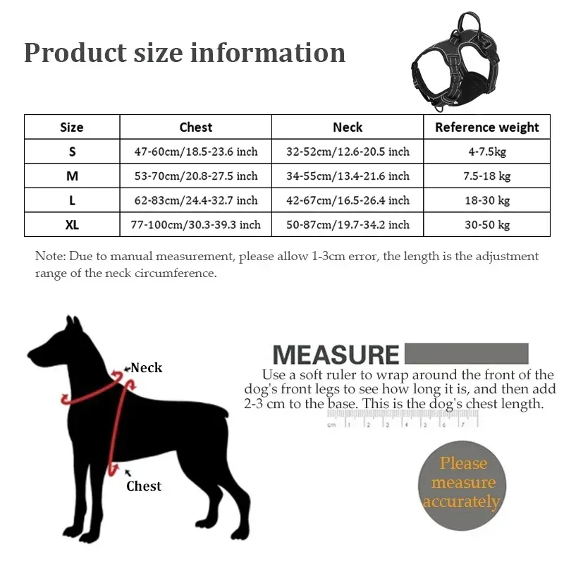 Reflective No-Pull Dog Harness Vest 5