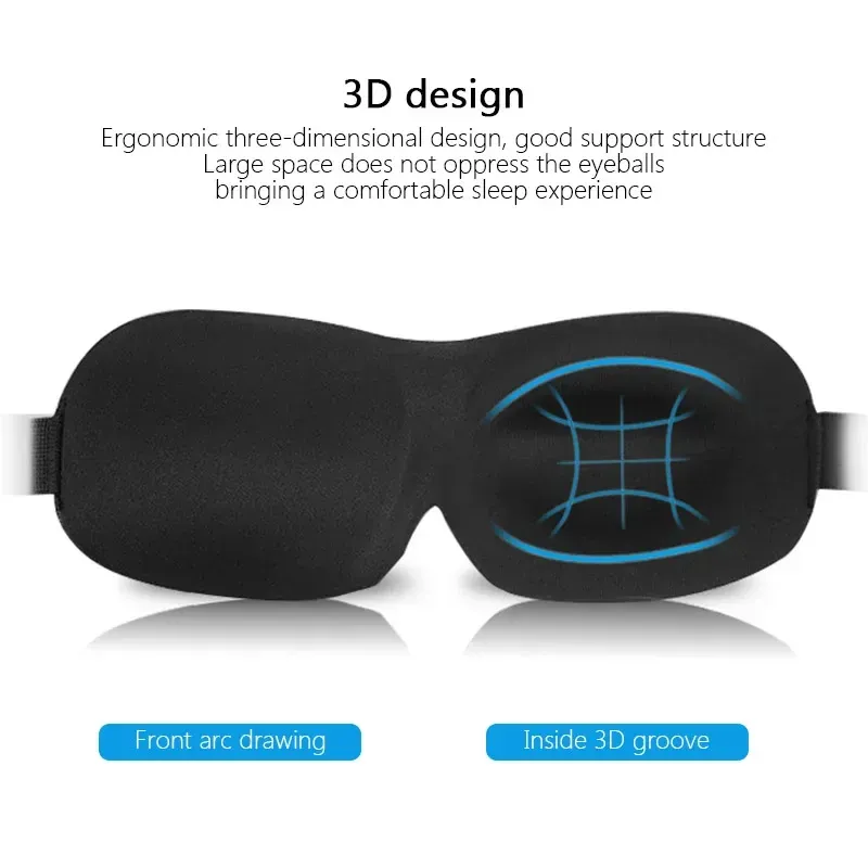 3D Sleep Mask Soft Portable Blindfold 4