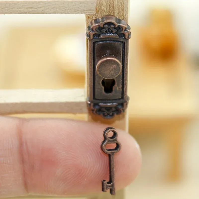 Dollhouse Miniature Lock & Handle Set 6