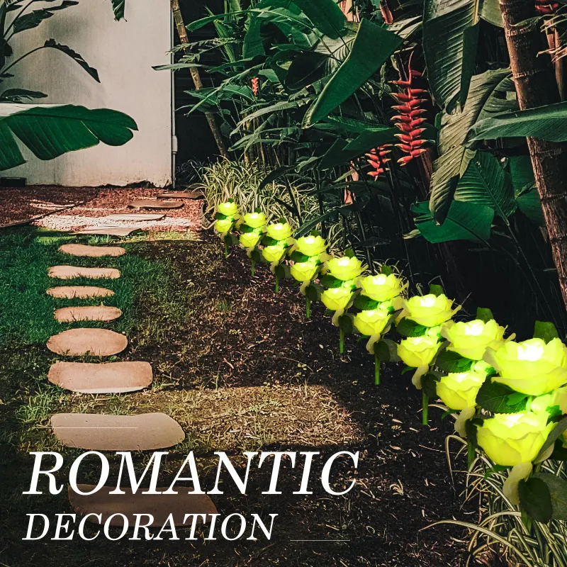 Solar LED Rose Flower Light 3