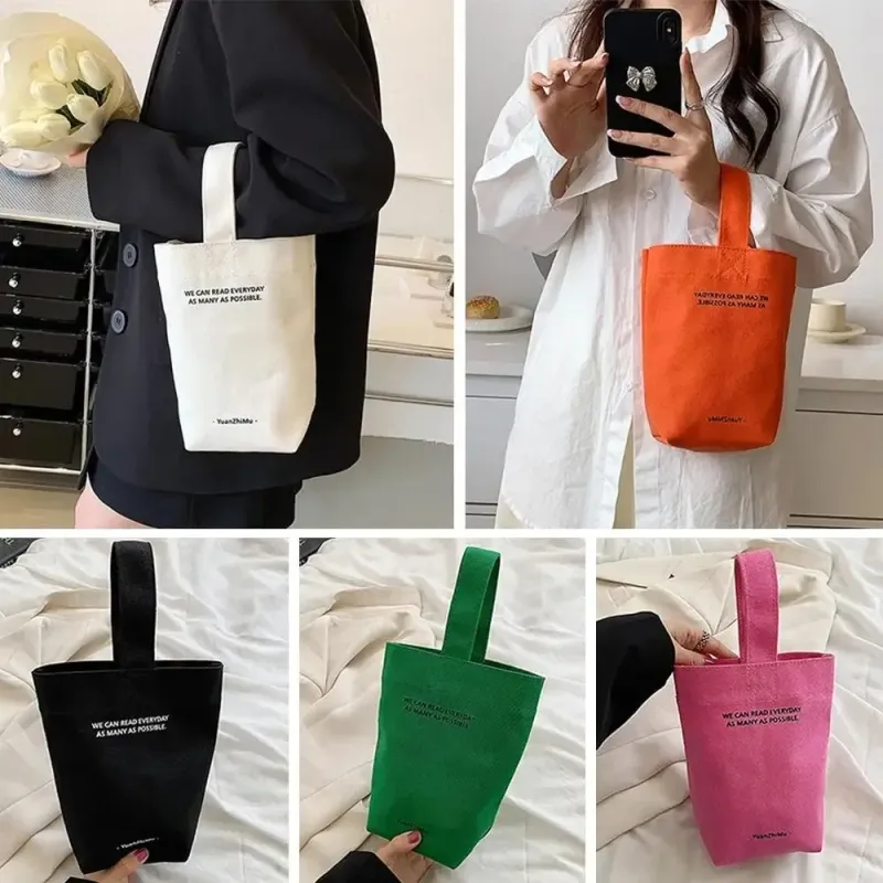 Casual Canvas Letter Print Shopper Bag 6