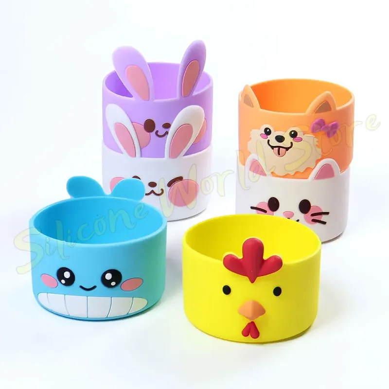Cartoon Animal Cup Bottom Cover 3