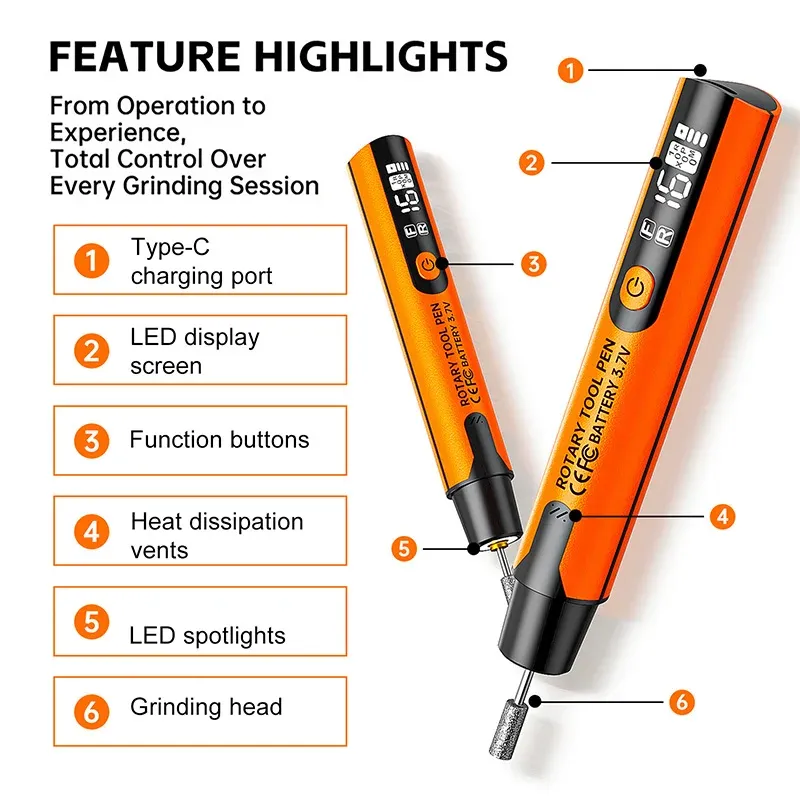 Cordless Rotary Tool Kit 6-Speed 4